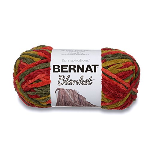 Bernat Blanket Yarn, 5.3 oz, Harvest, 1 Ball - color: Harvest, size: Small Ball