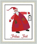 CaptainCrafts Cross Stitch Kits, Stamped Cross Stitch Printed 14CT Fabric DIY Art Needlecrafts Embroidery Kit for Adults Beginner (Stamped 14CT, Christmas Santa Claus) - color: Christmas Santa Claus, size: Stamped 14CT