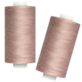 All Purpose Polyester Sewing Thread-2 Spools for Hand and Machine Sewing(Dusty Pink) - color: Dusty Pink