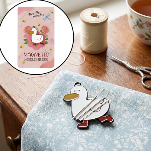 Black Cute Duck Magnetic Needle Minder 1Pack Strong Magnet Holder Cross Stitch Embroidery Sewing Needlepoint Accessories