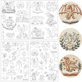 Water Soluble Stabilizer for Embroidery, 4 Sheet 60 Pcs Dragon Stick and Stitch Embroidery Papers Wash Away, Books Transfer Paper DIY Crafts Gifts for Hand Sewing Lovers Beginners - size: Dragon Book