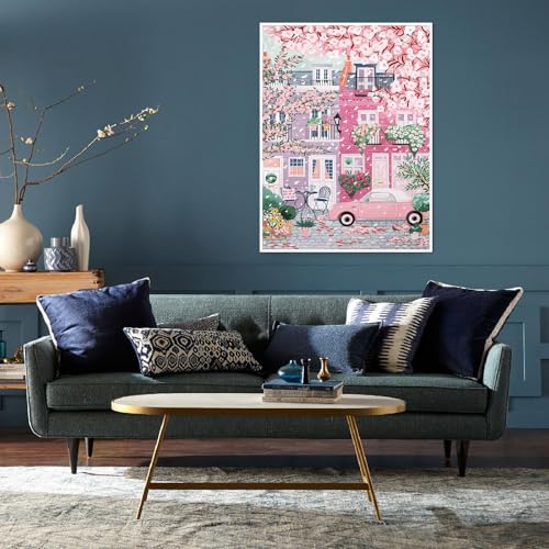 TCDZMYGS Stamped Cross Stitch Kits for Beginners-City Landscape,12x16in - color: cross stitch-city