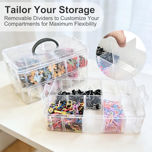 3-Tier Stackable Storage Container Box, 30 Compartments - color: 30 Pcs Storage Box
