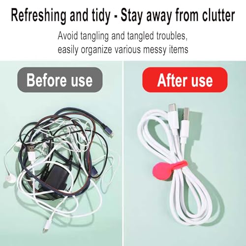 4 pcs Magnetic Needle Minders Silicone Magnetic Fabric Clips, Reusable Silicone Magnetic Cable Ties Twist Ties for Cross-Stitch Needle (Purple + Blue + Red + Yellow)