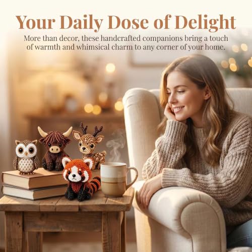 Tiny 3D Beaded Animal DIY Kit with Instruction, Animals Beading Craft Set