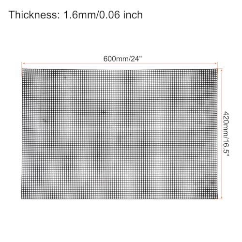 MECCANIXITY 6pcs 16.5"x24" Plastic Mesh Canvas Sheet 6 Count Needlepoint Blank Canvas for Embroidery Knit Crochet Acrylic Yarn Crafting, Black - size: 16.5"x24"