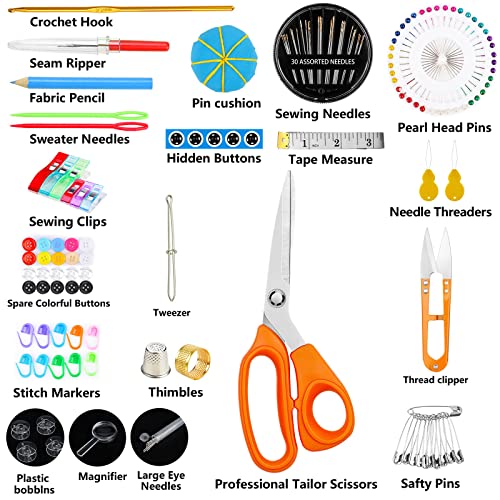 Maxfanay Sewing Kit for Adults Beginners, Portable Needle Thread Repair Kit