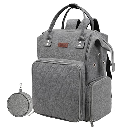 crochet bag,knitting bagBackpack and Tote Bag Storage Bag ，Large capacityYarn Storage Organizer Travel Crochet Bag Women Carrying Crochet Accessories Knitting Needles Crochet - color: GREY