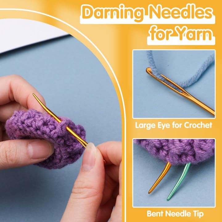 UzecPk 15PCS Yarn Needles, Tapestry Needle Darning Needle for Yarn - style: 15 PCS