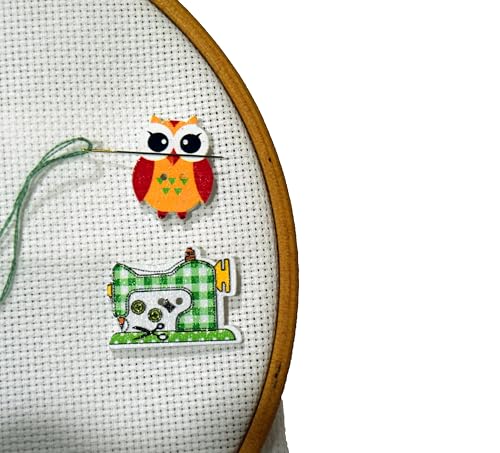 Needle minders for Cross Stitch and Embroidery Needle Keeper Magnet Gift for Stitcher Sewing Magnet Needle Nanny Needlework Accessory Save Needle Rest