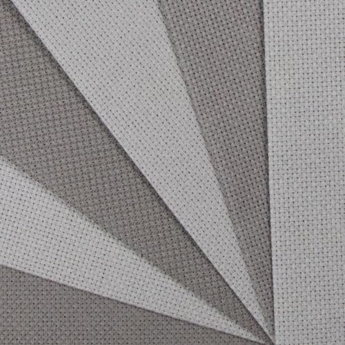 KCS 4/6 pc of 12" x 18"(30cmx45cm) 16 Count Cotton Aida Cloth Cross Stitch Fabric (6 pc,Medium Grey+Dark Grey) - color: Medium Grey+dark Grey, size: 6 pc