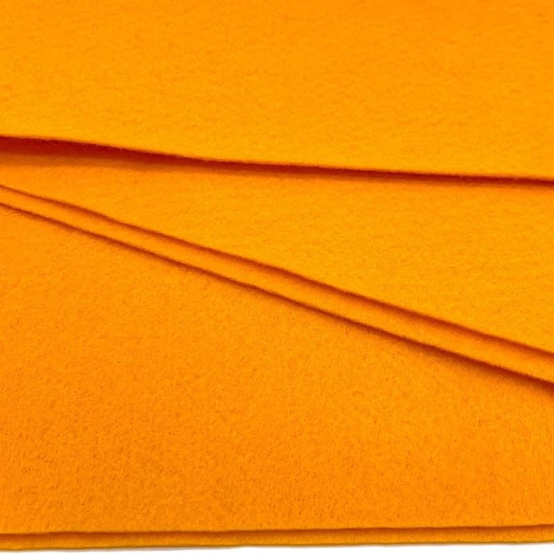 Ice Fabrics Craft Felt Fabric by The Yard - 72" Wide & 1.6mm Thick Acrylic Felt - Soft and Durable Dk. Mango Fabric for DIY Arts & Crafts, Decorations and More - 1 Yard Dk. Mango - color: Dk. Mango, size: 1 Yard