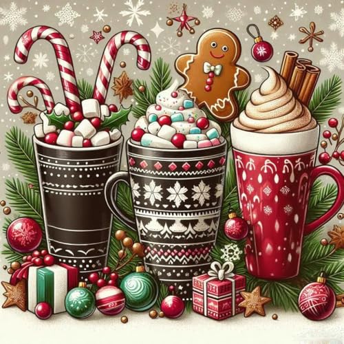 WUSARPLY Christmas Stamped Cross Stitch Kits for Beginners Adults - color: J139