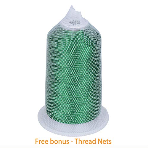 Simthread - 33 Selections - Various Assorted Color Packs of Polyester Embroidery Machine Thread Huge Spool 5500Y for All Purpose Sewing Embroidery Machines - #405 Blue - color: 3 Blue