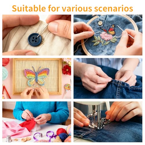 66 Color Sewing Kit for Adults,305 Pcs Portable Needle and Thread Kit