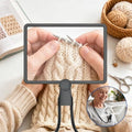 Rechargeable 5X Magnifying Glass with Light, Neck-Wearable