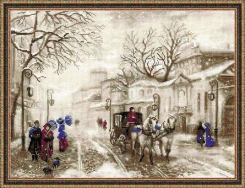 RIOLIS 1400 Old Street Counted Cross Stitch Kit 15.75 x 11.81 in