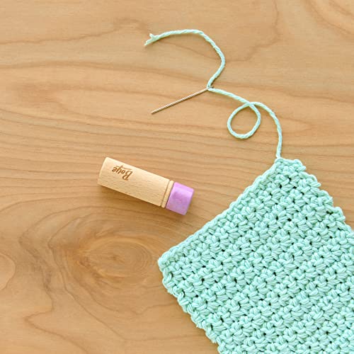 Boye Wood Container with Purple Lid Crochet Accessory, Size 18, Multicolor 7 (42-40039) - style: Crochet Needle Set - Purple