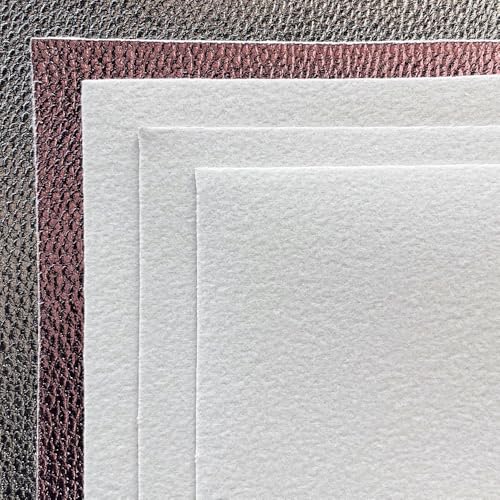 8 Pcs Metallic Lichi Texture Faux Leather Sheets, 8.3" x 11.8" Embossed Pattern PU Leather for DIY Earrings Keychains Pouches - color: Lychee