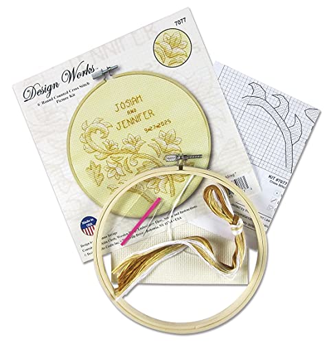 Wedding Counted Cross Stitch Kit with Hoop