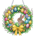 STGLCR Rabbit Easter Egg Diamond Art Hanging Kit for Adult,Special Shaped Rhinestone,Double Sided DIY Acrylic 5D Diamond Art Painting Window Pendants Home Garden Wall Hanging Kits Ornament 9.44inch - color: 74-rabbit Easter Egg Hanging
