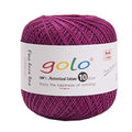 golo Crochet Yarn Cotton Size 10 Cotton Knitting Thread Yarn for Crochet Bright Cherry red 191 - color: 191 Clove Red