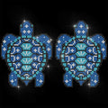 ANATTASOUL Blue Turtle 11.6"x8.2" Summer Rhinestone Iron on Patches - style: Blue Turtle