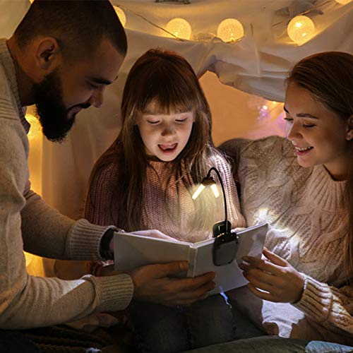 Vekkia 14 LED Book Light with Charger & Travel Case - color: Sable Black