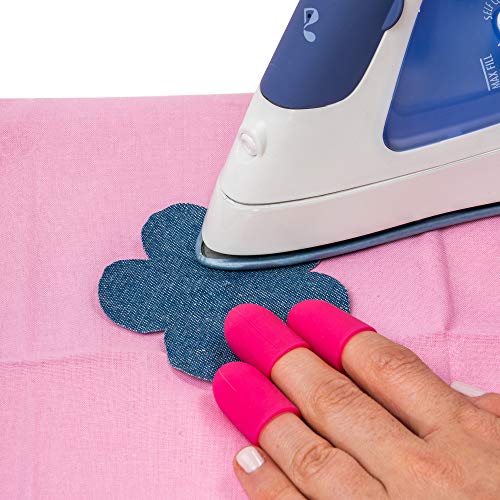 SINGER 00195 Heat Resistant Protective Finger Guards, 3-Count, Pink