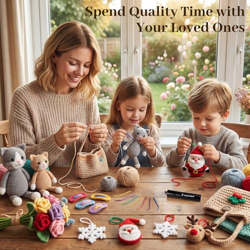 Premium Tapestry Needle & Weaving Needle Set for Crochet, Anodized 6063 Aluminum Bent Tip Yarn Needles with Portable Storage Tube for Crochet Finishing, Amigurumi & Knitting - size: 2.8 inches