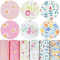 LITCHI 6 Pack 8x12 Inch Faux Leather Sheets for Bow Earring, Easy to Cut Vinyl Fabric for Cricut, Durable Fade Resistant Leatherette Without Smell, Follow Pattern - color: Daisyflower