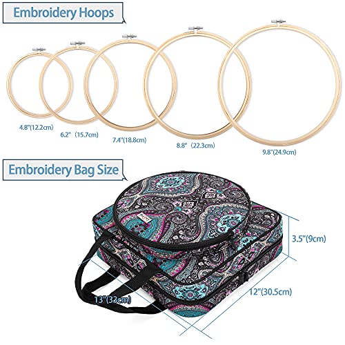 LoDrid Embroidery Kit, Embroidery Project Bag with Embroidery Kit, Totem - color: Totem