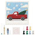 BEUNITONE Punch Needle Kit for Beginners Adults - Christmas Truck Design - color: 14-Christmas Truck