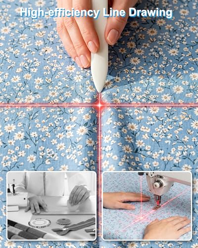 POANES Magnetic Positioning Quilting Light for Sewing Machine Red Crosshair