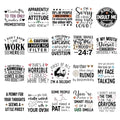 Sarcastic Iron on Transfers for Tshirts - 20Pcs Dtf Transfers Ready to Press, Funny Quotes Iron on Decals Patches, Humor Phrases Heat Transfer Stickers for Clothing Bags Hat DIY Crafts - color: Sarcastic631