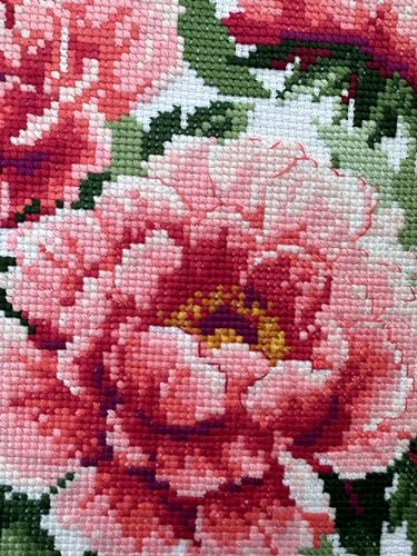 RIOLIS 1854 Tree Peony Counted Cross Stitch Kit 15.75 x 15.75 in