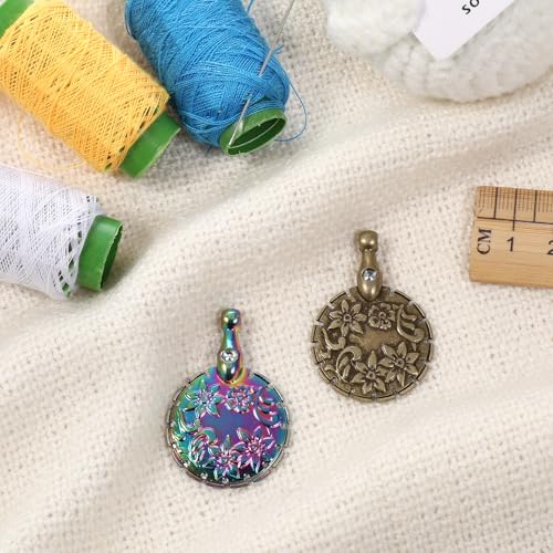 Xthrotsenk 2PCS Yarn Cutter Pendants Gold Thread Cutter Pendant Thread Floss Cutting Tools for DIY Sewing Tools Knitting Sewing Craft