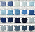 Embroidery Floss bobbins - Cross Stitch Threads - Friendship Bracelets Floss - Crafts Floss - 20 Bobbins Per Pack Embroidery Floss, Electric Blue Gradient - color: 160-3750