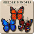 Kraftex Magnetic Needle Minder. Needleminder for Embroidery & Sewing. Cute Needlepoint Accessories. Magnetic Needle Holder for Cross Stitch. Cute Magnet Pin Gift - color: Butterfly