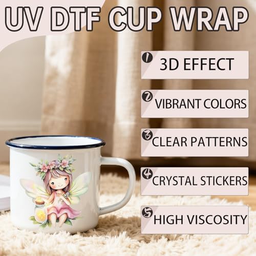 32 PCS Magical Pastel Fairy UV DTF Cup Wrap Stickers - style: Magical Pastel Fairy