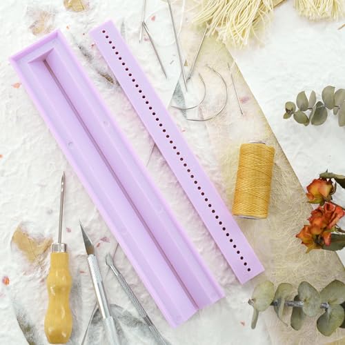 UPTTHOW Signature Punching Tools for Bookbinding for DIY Notebook, Journals - color: Purple
