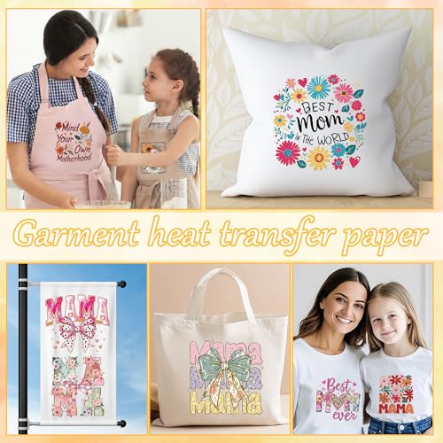 Mama DTF Transfers Ready to Press, Iron on Decals for T-Shirts - color: Mama695