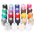 New brothread Multi-Purpose 100% Mercerized Cotton Threads -24 Basic Colors - color: 24 Basic Colors