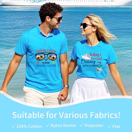 16 Sheets Cruise Iron on Transfers for T-Shirts - style: Family Cruise