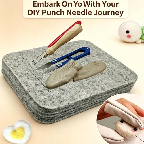 Wool Needle Felting Pad, Felting Mat, Wool Art Block Supplies, 6x6x1 inch