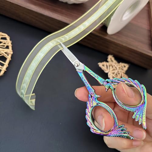 Embroidery Sewing Scissors, Small Sharp Shears - color: Rainbow
