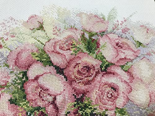 RIOLIS 1335 Watercolor Roses Counted Cross Stitch Kit 11.75 x 11.75 in