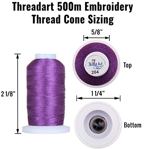 160 Color Set ThreadArt Machine Embroidery Thread, 500M