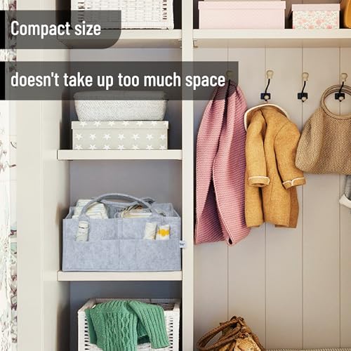 Mr. Pen- Baby Diaper Caddy Organizer, Gray, Large - color: Gray, size: 1 Pack, Large