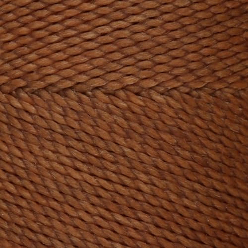 The Beadsmith Knot It Waxed Polyester Cord – Cinnamon Color – 0.7mm Diameter – Light Wax, 144 Meters (472 Feet) Per Spool – Make Jewelry, Macrame, Friendship Bracelets and DIY Crafts - color: Cinnamon